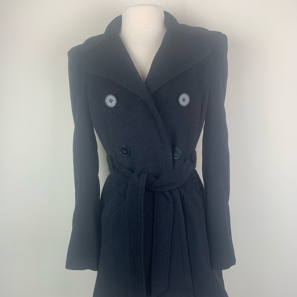 NWT Bebe Wool Black Coat